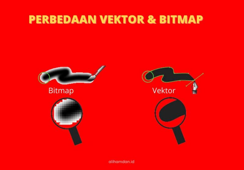 perbedaan vektor dan bitmap